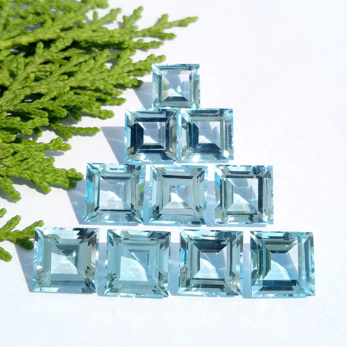 Sky Blue Topaz Square 10 MM