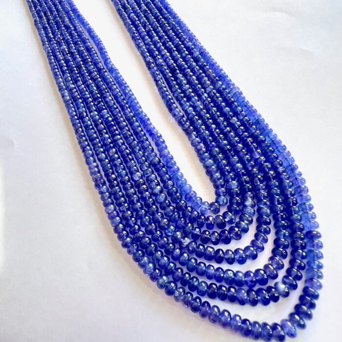 Tanzanite Plain Beads Necklace