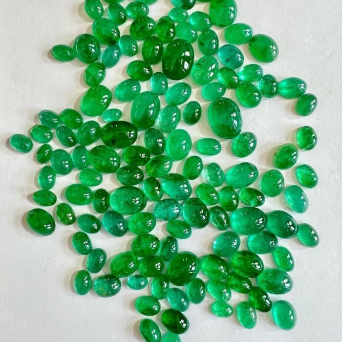 Emerald Oval Cabochon Lot