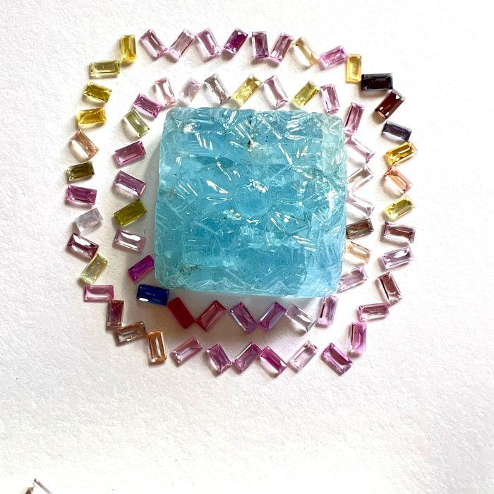 Aquamarine Carving 56.23 Ct