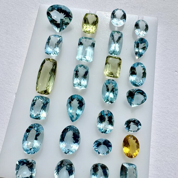 Aquamarine Cut Lot 45.56 Ct