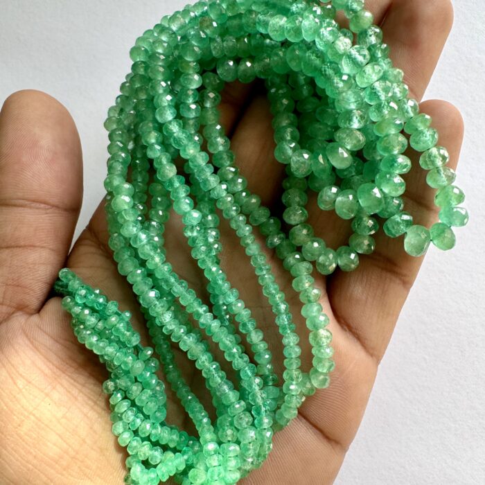 Colombian Emerald Faceted Beads