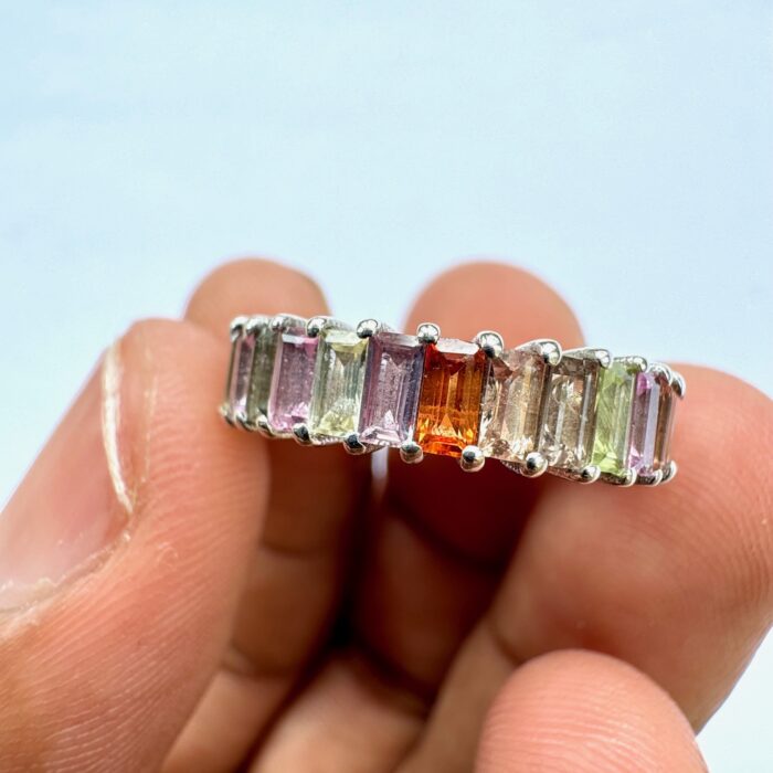 Multi Sapphire Eternity Band