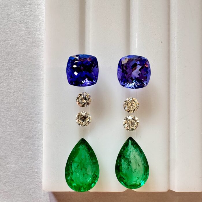 Tanzanite Cushion Pair 8.24 CT