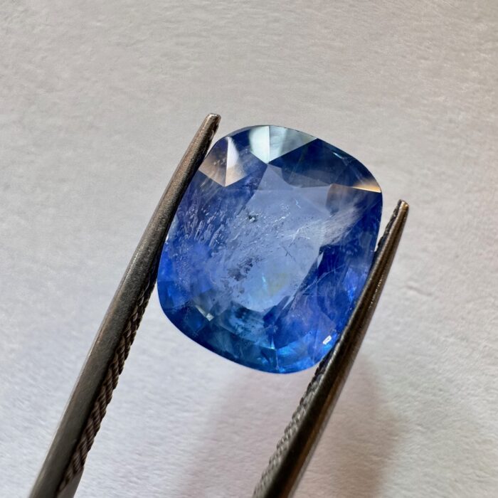 BlueSapphire Cushion 7.47 CT