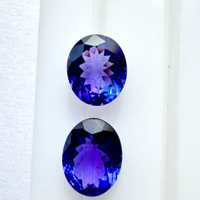 Tanzanite Oval 10.85 CT Pair