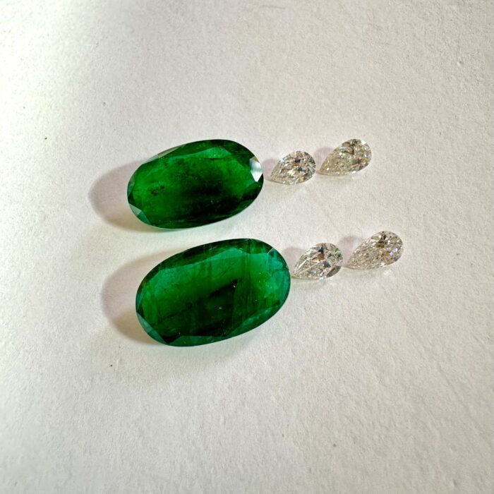 Emerald Oval 14.75 CT Pair