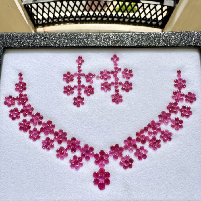 Ruby Mozambique Rose Cut Layout 615 Piece Lot