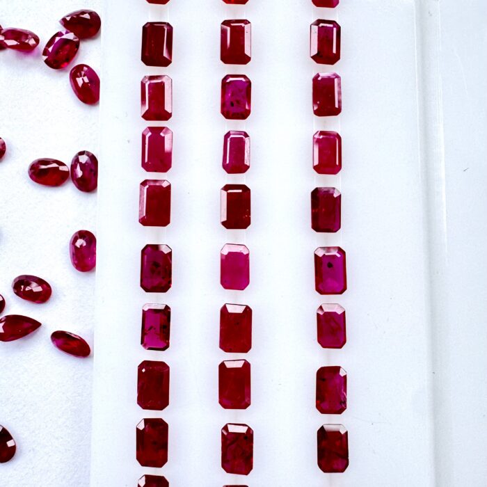 Ruby Mozambique Octagon Calibrated 4*6 mm