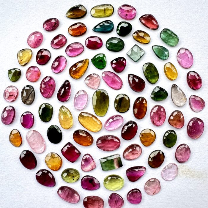 Tourmaline Rose Cut 338.65 CT / 369 Piece Lot