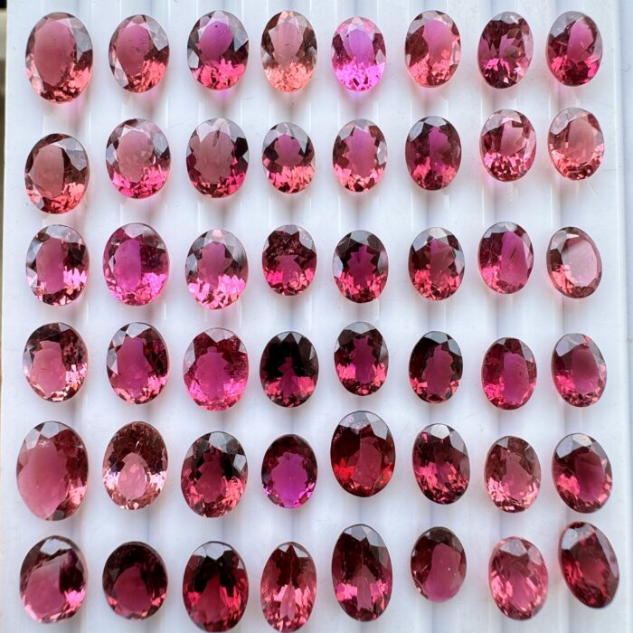 Pink Tourmaline Oval 49.78 CT / 36 Piece Lot