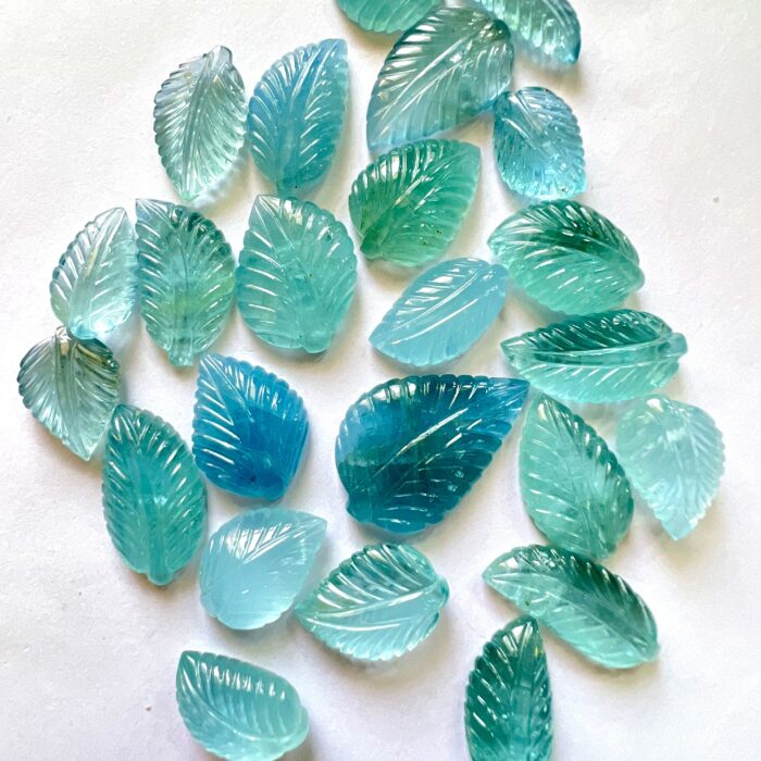 Aquamarine Leaves 24 Piece Lot