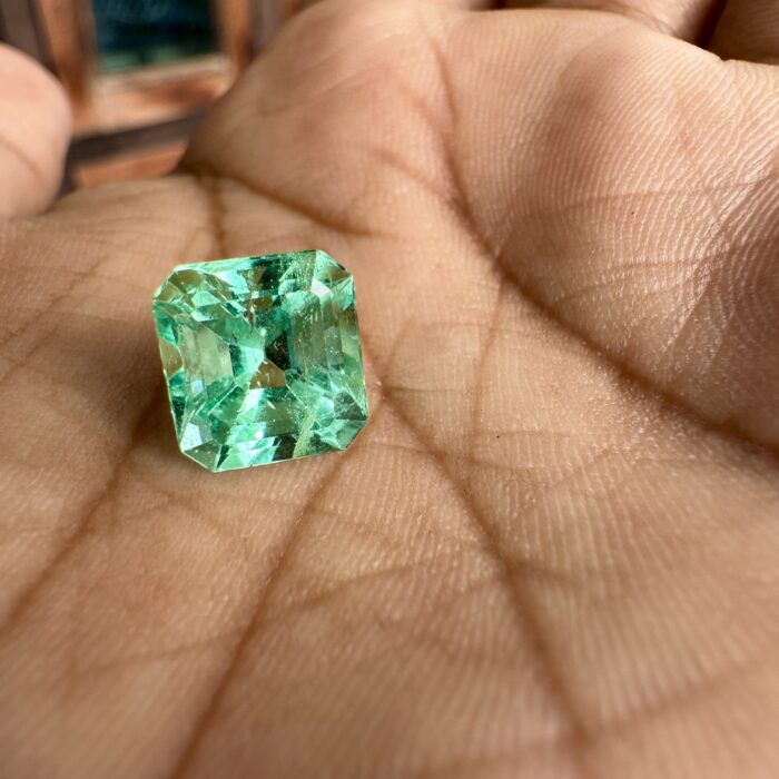 Colombian Emerald Square Octagon 3.98 CT