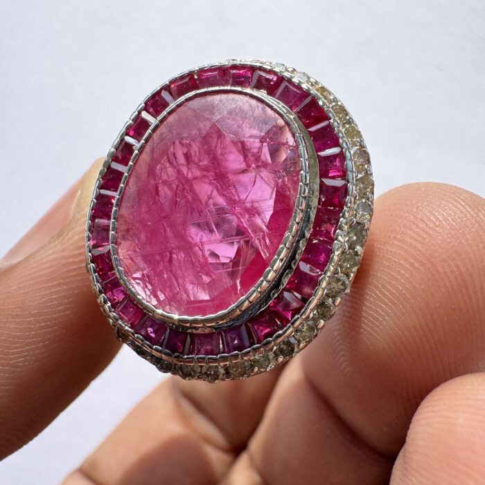 Mozambique Ruby & Diamond Ring