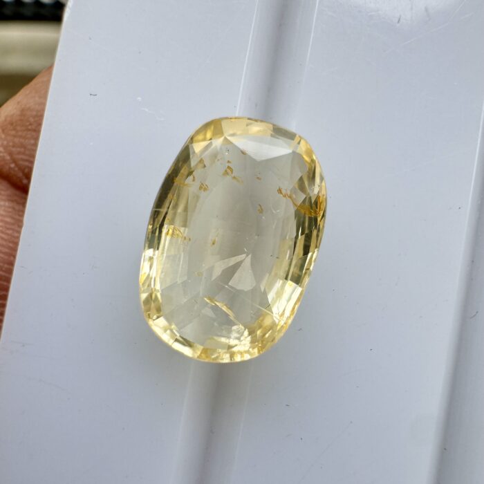 Ceylon Yellow Sapphire Cushion 5 CT