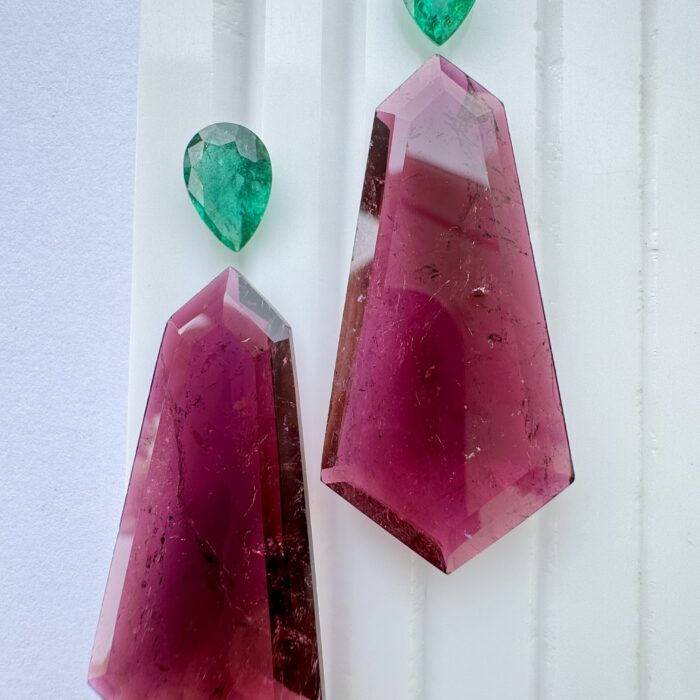 Pink Tourmaline Fancy Pair Kite Shape Pair