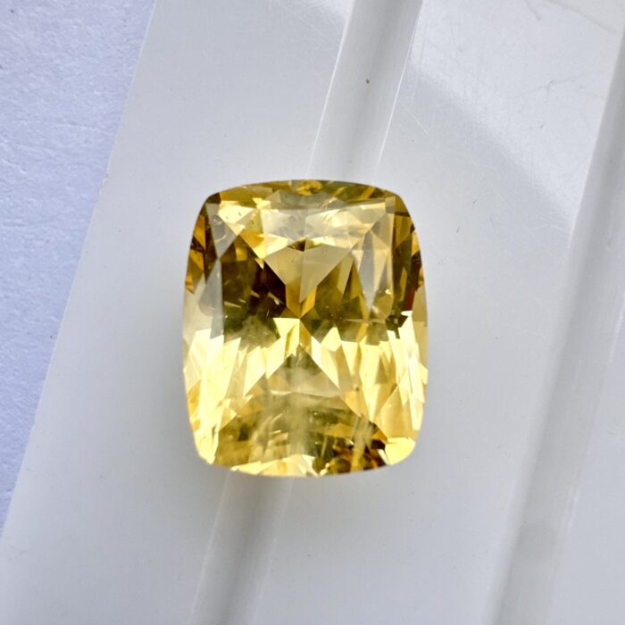 Yellow Sapphire Cushion 8.54 CT