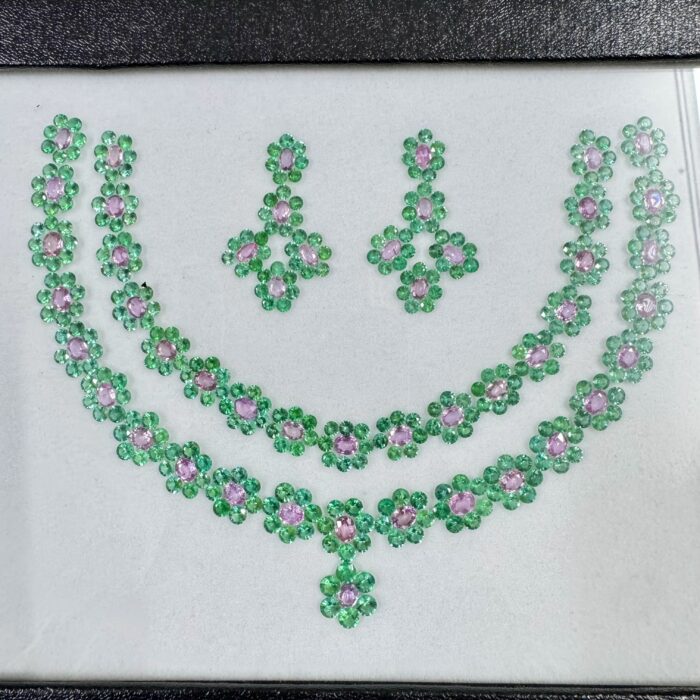 Emerald Diamond Cut Layout 35.61 CT / 360 Piece