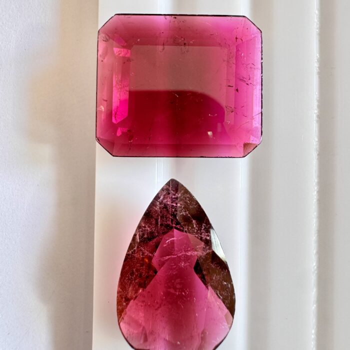 Pink Tourmaline Cut 29.15 CT / 2 Piece