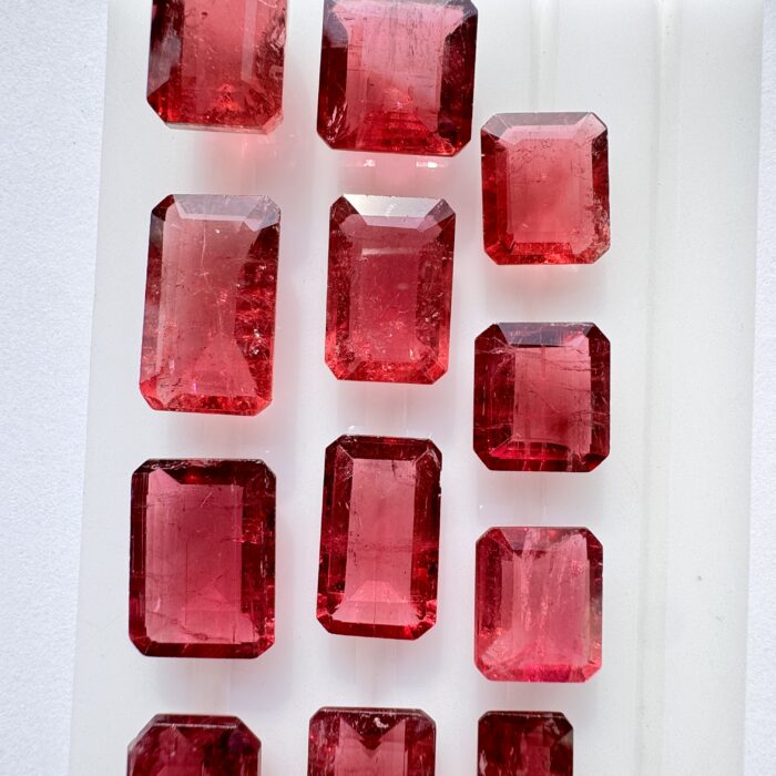 Pink Tourmaline Octagon Lot 86.79 CT / 12 Piece