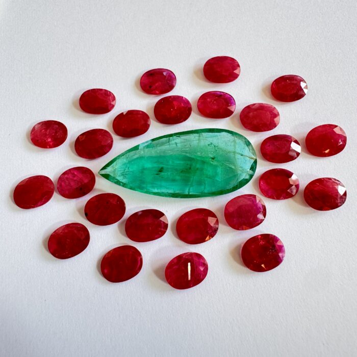 Zambian Emerald Shape Tilak 19.77 CT