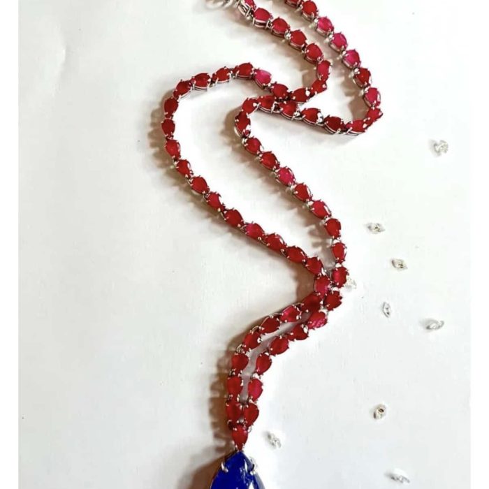 RUBY NECKLACE & EARRINGS