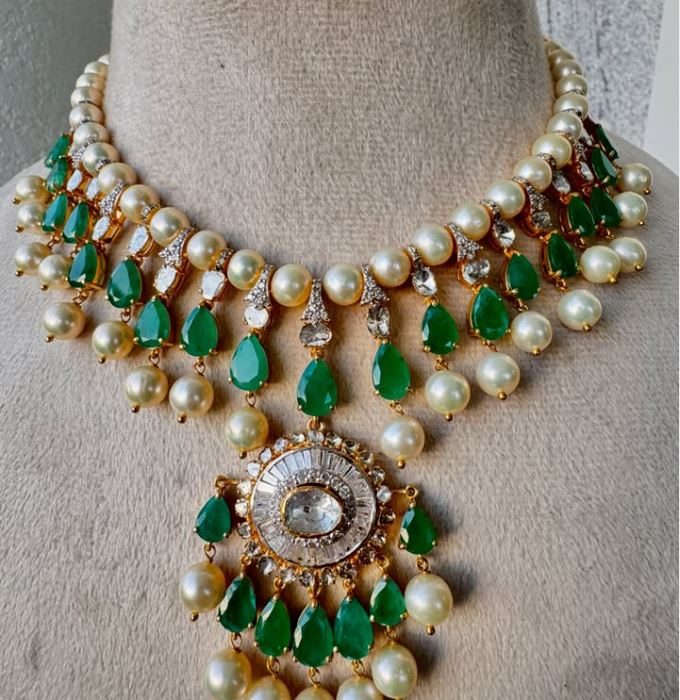 Emerald & Polki Necklace