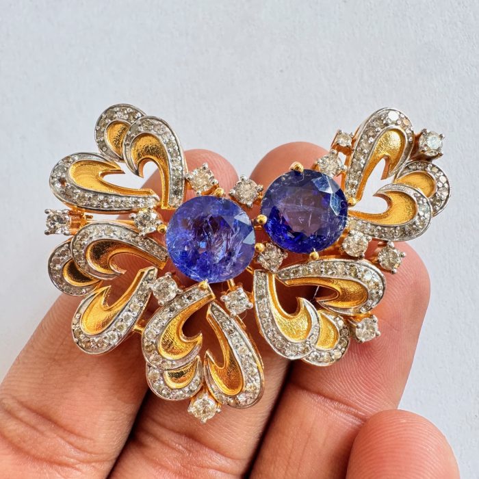 Tanzanite Brooch