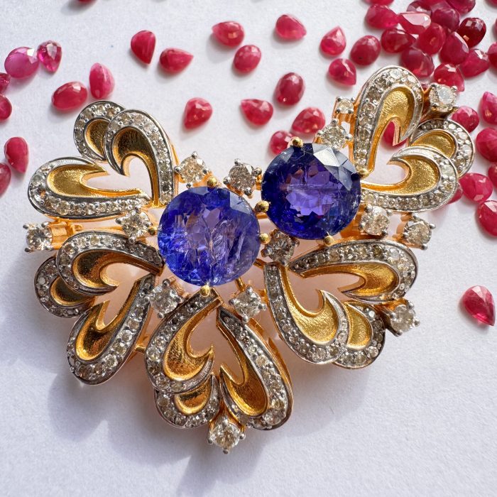 Tanzanite Brooch