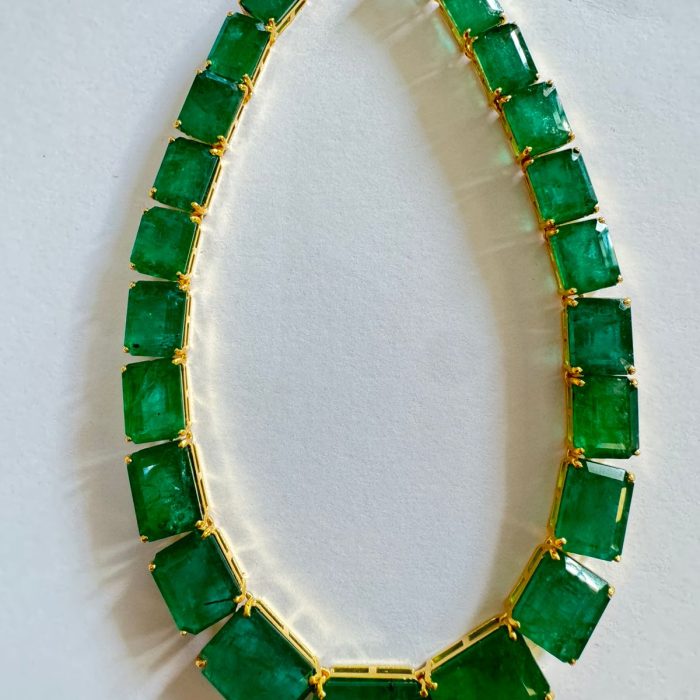 Emerald Octagon Necklace
