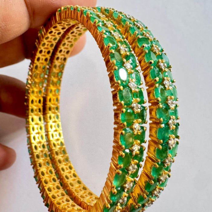 Emerald Bangles Pair